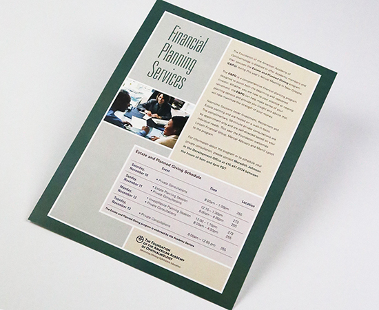 Promotional Advertisement Foundation of the American Academy of Ophthalmology: Promotional Advertisement