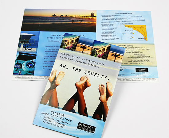 Hyatt: Direct Mail Brochure for Huntington Beach Location